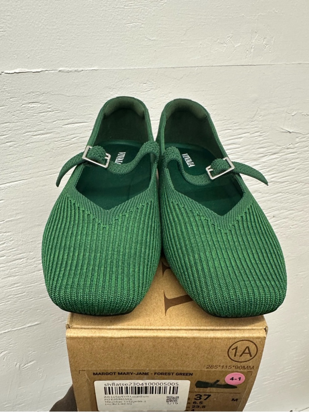 Vivaia Mary Jane - forest green